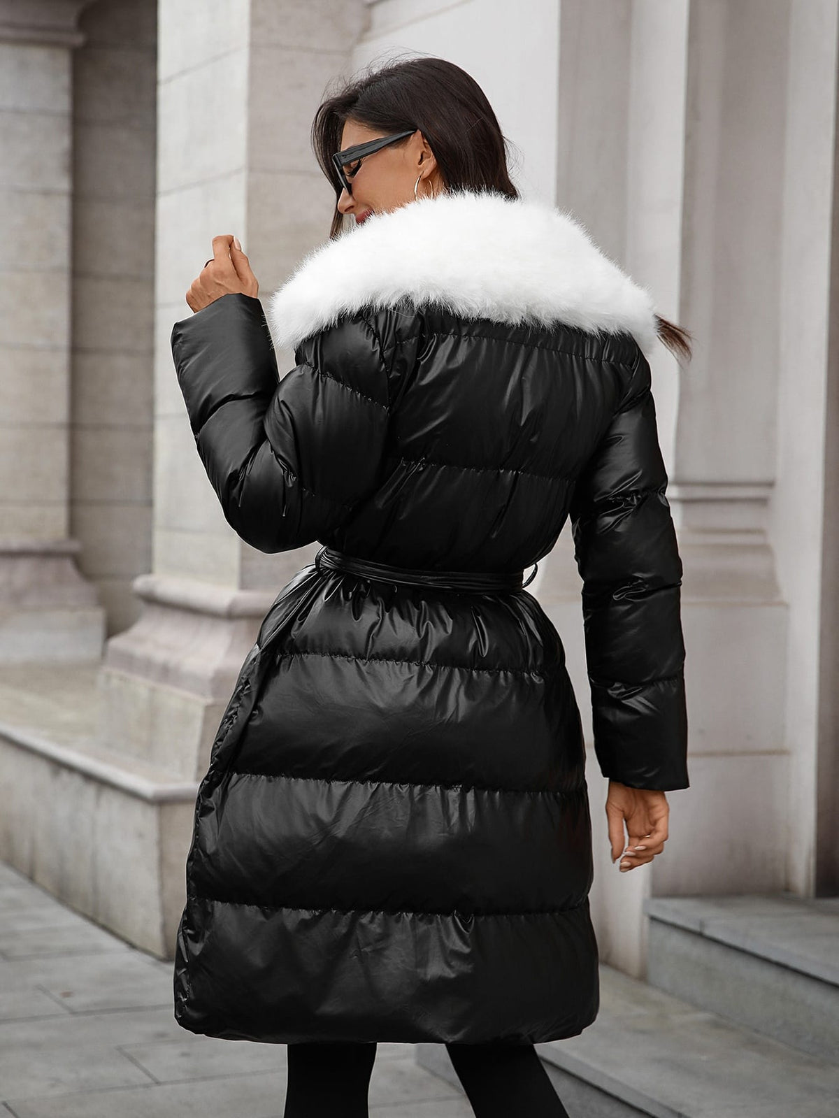jkthpu-45 Plus Size Cozy Thickened Casual Jacket – Lapel Button-Up Fall & Winter