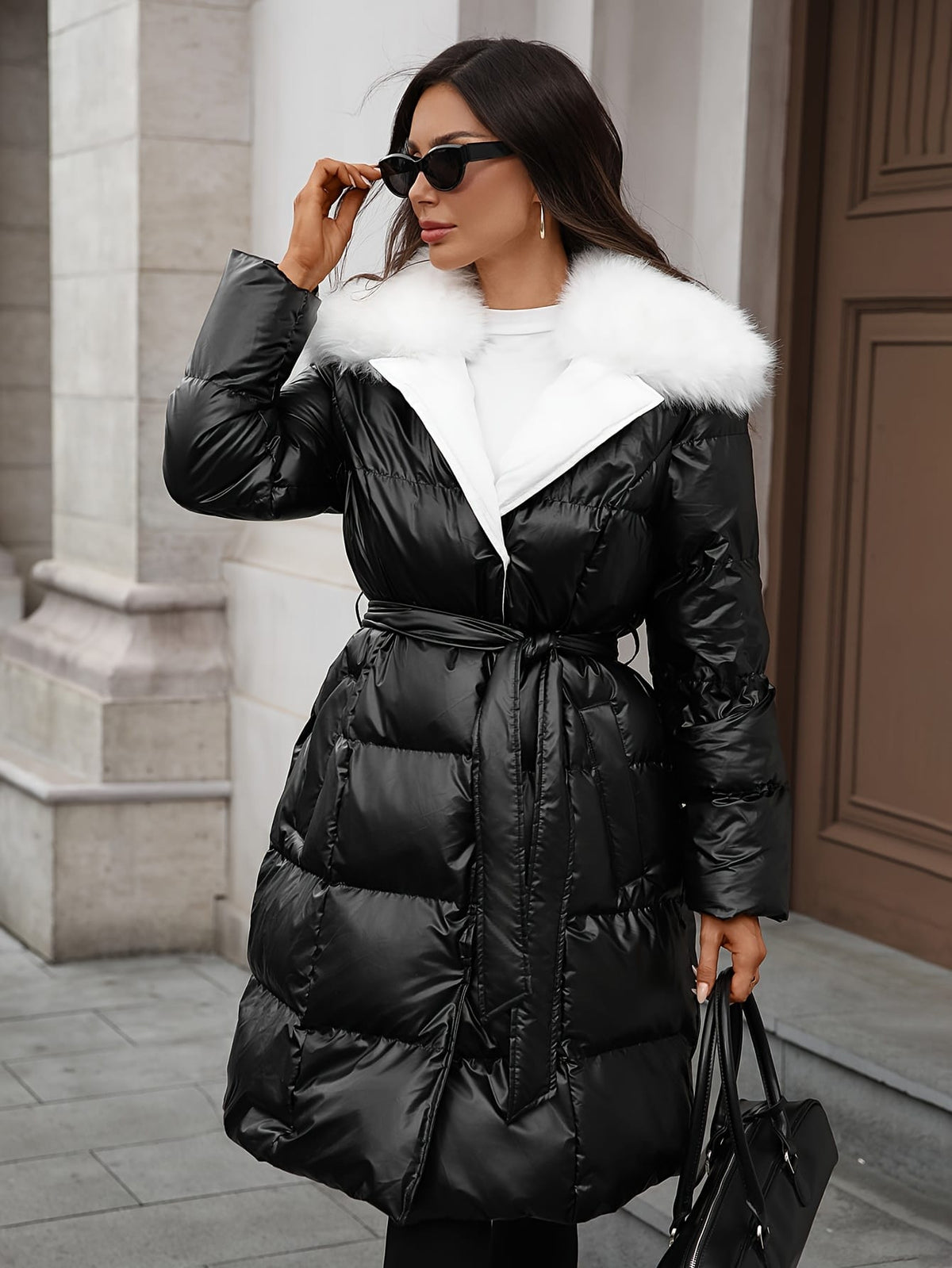 jkthpu-45 Plus Size Cozy Thickened Casual Jacket – Lapel Button-Up Fall & Winter