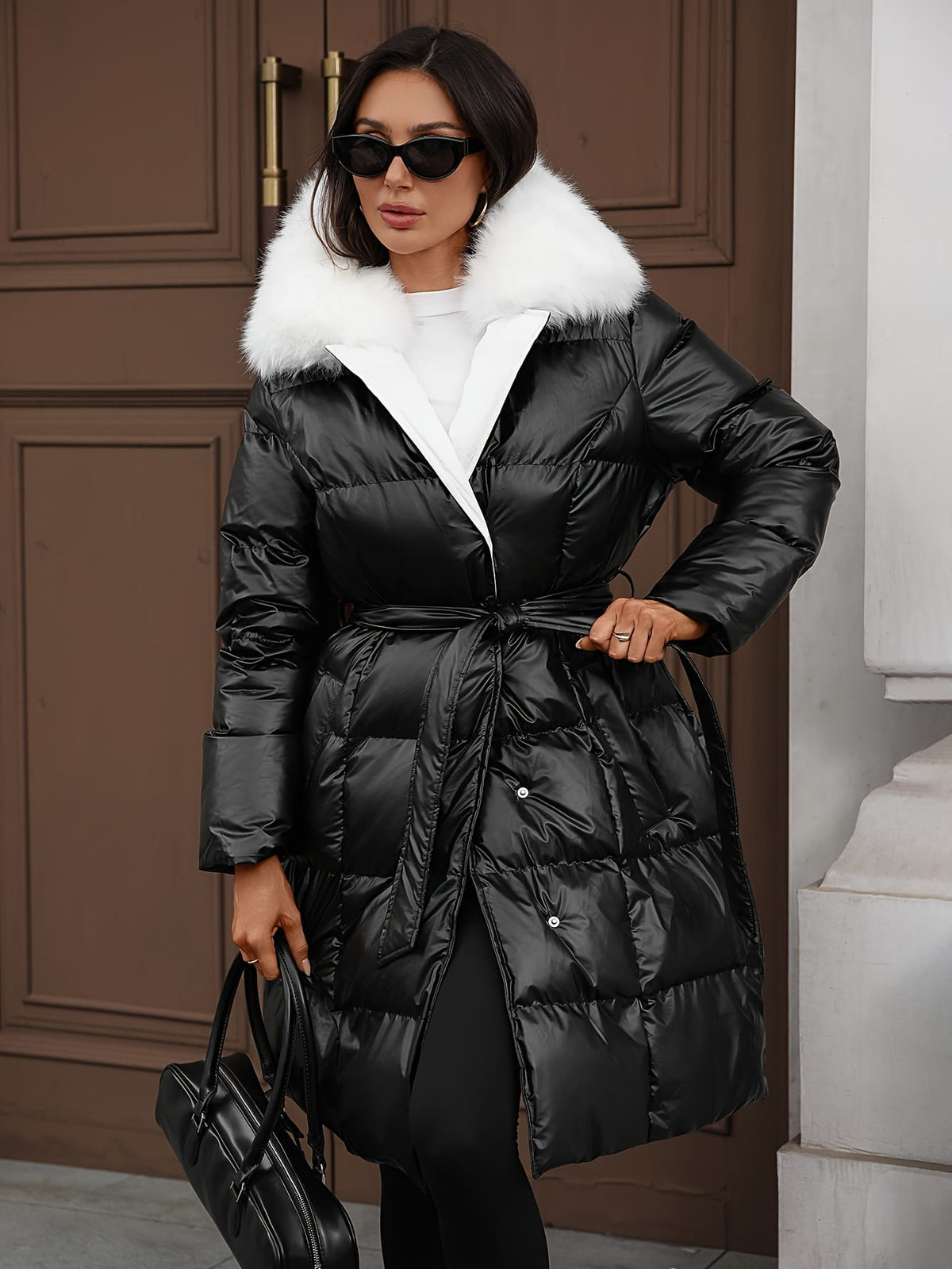 jkthpu-45 Plus Size Cozy Thickened Casual Jacket – Lapel Button-Up Fall & Winter