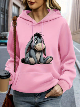 jkthpu-45 Plus Size, Disney Eeyore casual swear, pullover long
