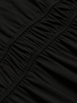 jkthpu-45 Plus Size Elegant Black Sleeveless Dress with V-Neck - Stylish, Stretchy Fabric, Perfect for Vacation and Casual Attire, Casual Attire|Vneck Dress|Stretchy Fabric