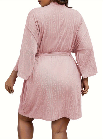 KissICON Plus Size Elegant V-Neck Nightgown - Soft Slight