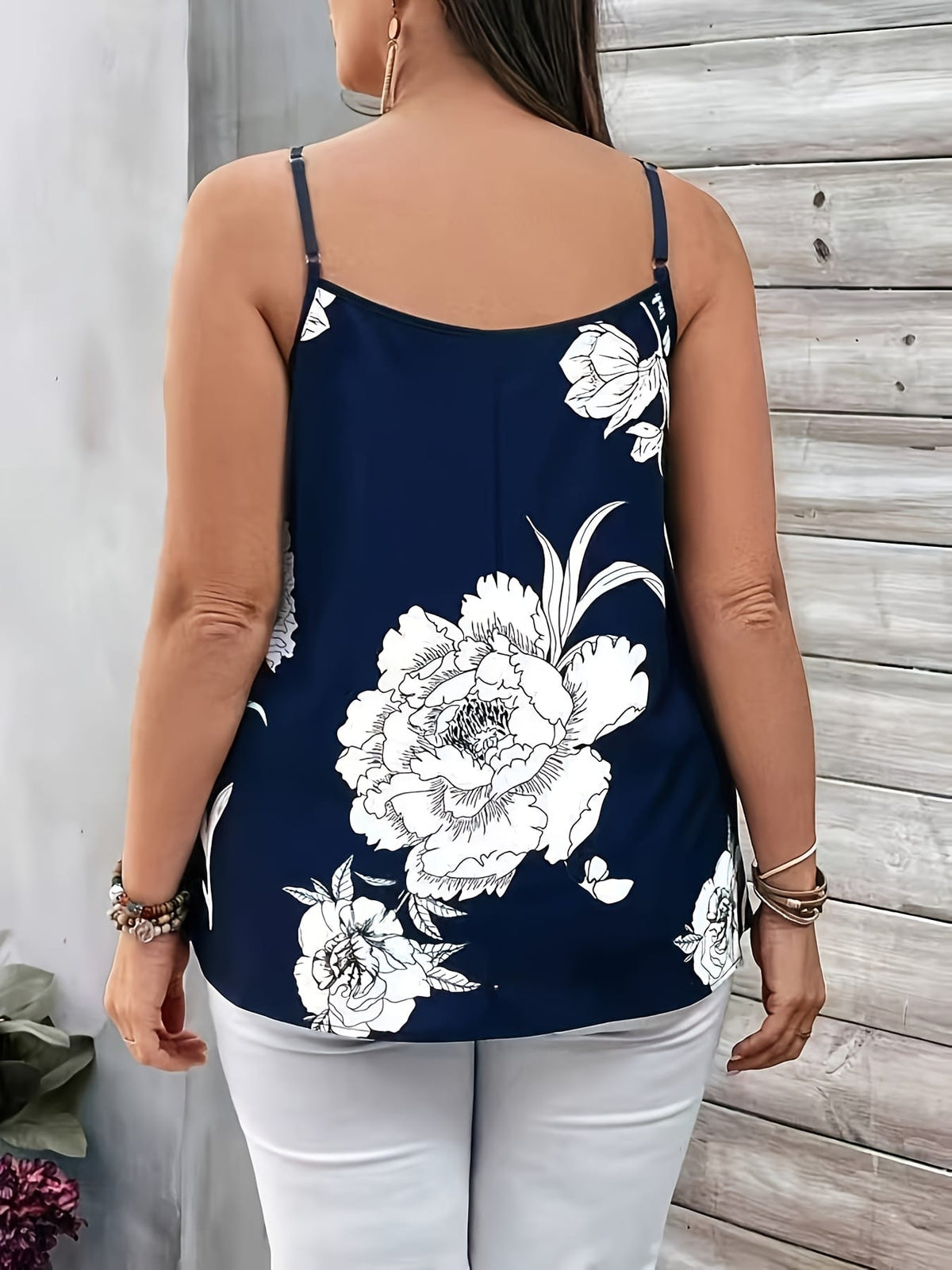 KissICON Plus Size, European and American Style Floral Print