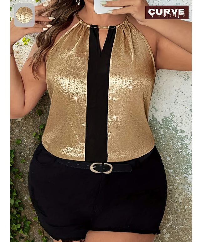 KissICON Plus Size, Fashion Elegant Plus Size Women Sleeveless