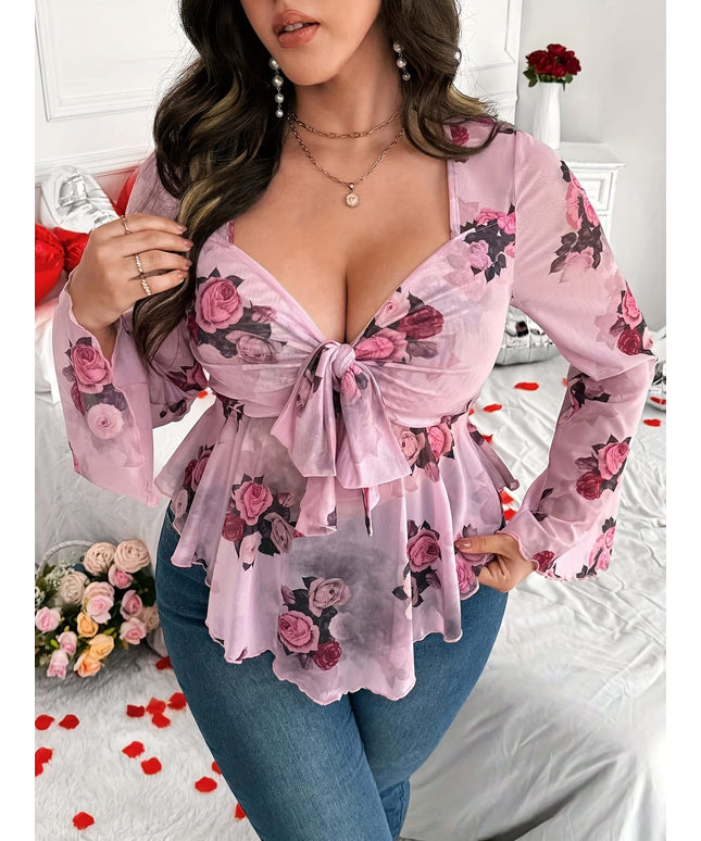 jkthpu-45 Plus Size, Fashion Women's Plus Size Top