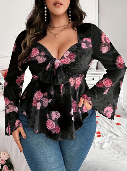 jkthpu-45 Plus Size, Fashion Women's Plus Size Top