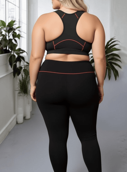 jkthpu-45 Plus Size High Support Front Zip Sports Bras 3pc
