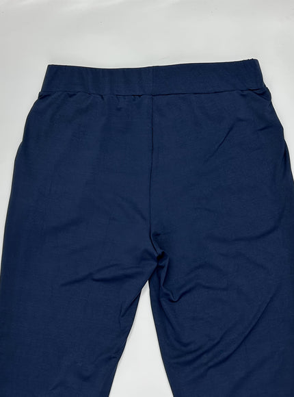 jkthpu-45 Plus Size High-Waisted Slim-Fit Pants with Pockets -