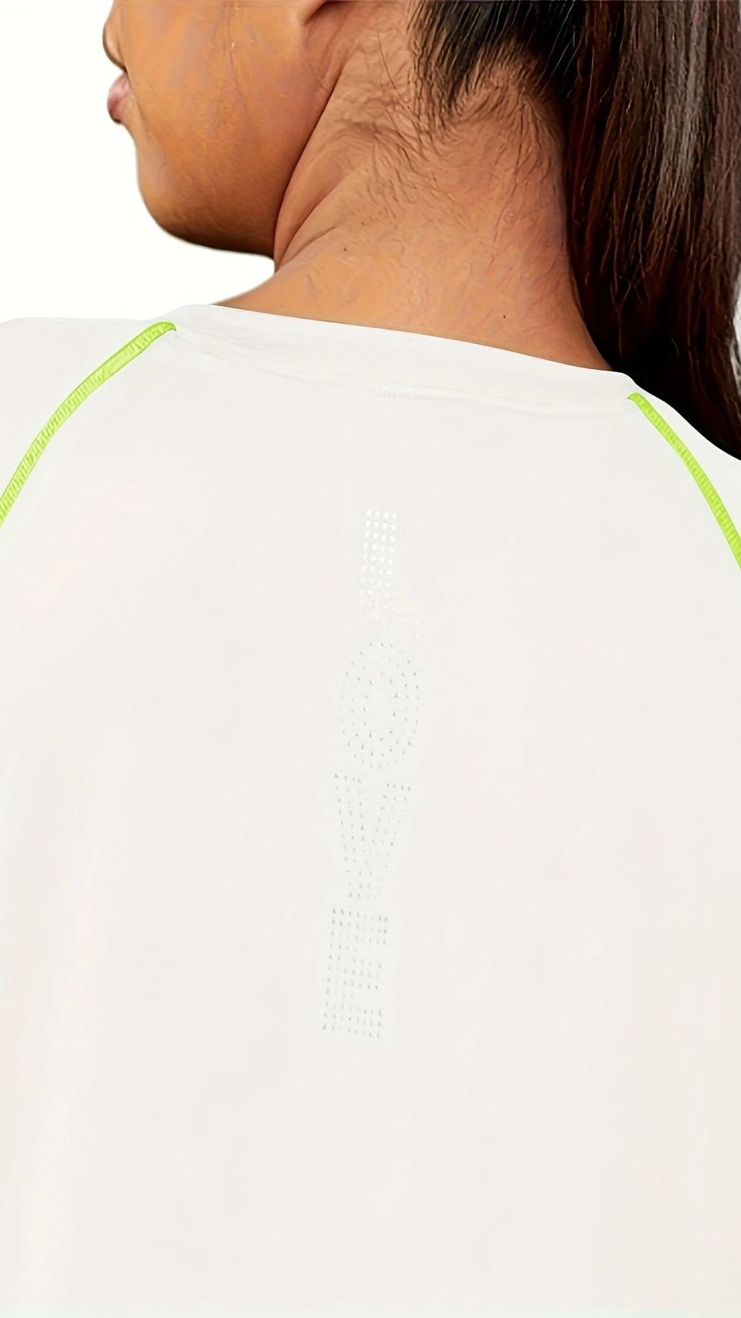 jkthpu-45 Plus Size HighElasticity Breathable Yoga Workout Tee