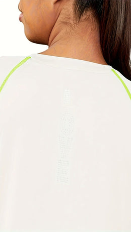 jkthpu-45 Plus Size HighElasticity Breathable Yoga Workout Tee