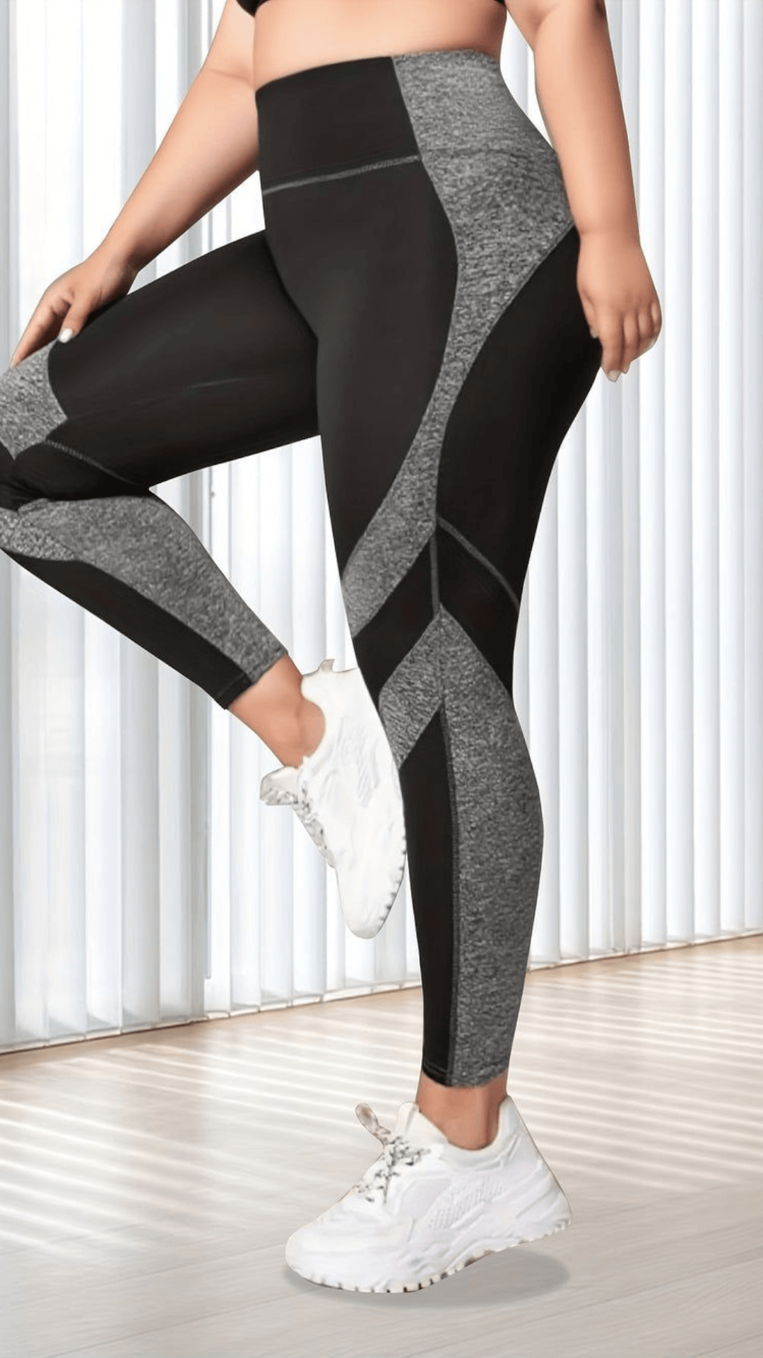 jkthpu-45 Plus Size HighWaisted Yoga Pants Tummy Control Booty Lift