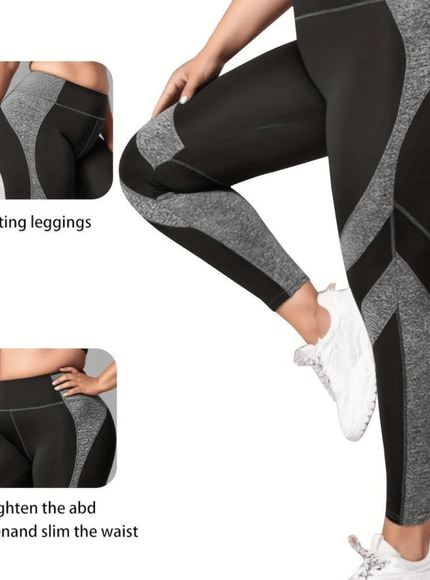 jkthpu-45 Plus Size HighWaisted Yoga Pants Tummy Control Booty Lift
