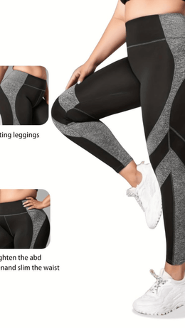 jkthpu-45 Plus Size HighWaisted Yoga Pants Tummy Control Booty Lift