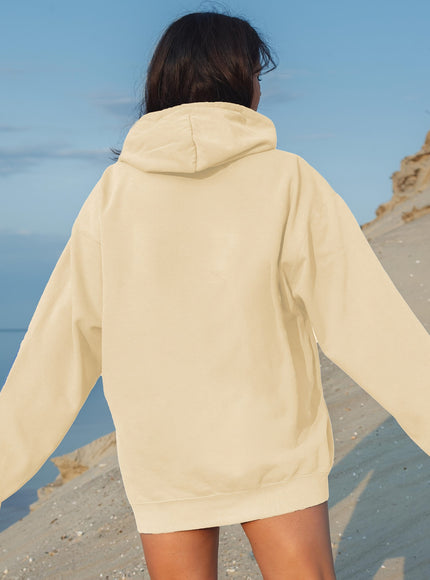jkthpu-45 Plus Size Hooded Sweatshirt, Loose-Fitting Women'S Hoodie, Printed