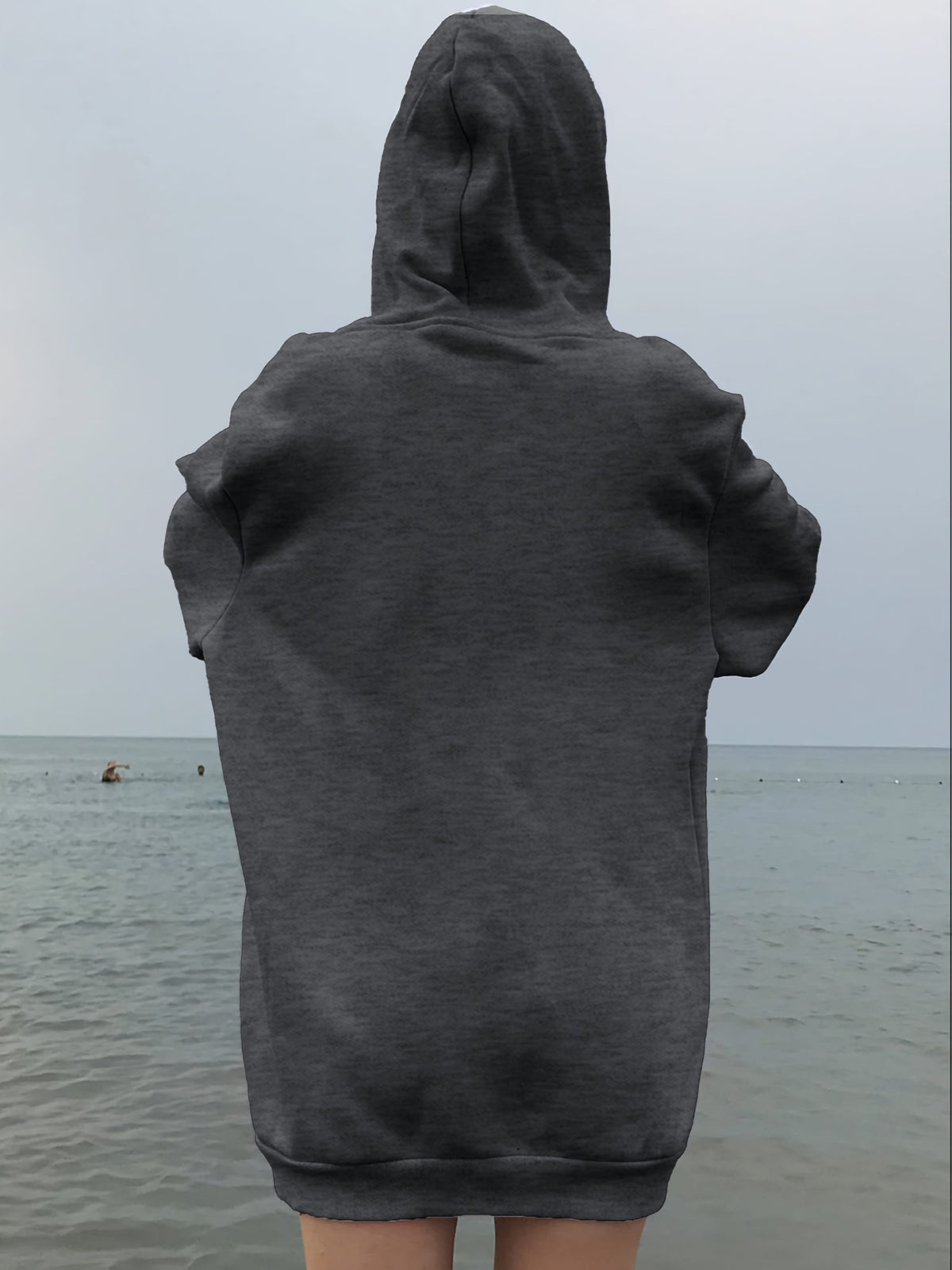 jkthpu-45 Plus Size Hooded Sweatshirt, Loose-Fitting Women'S Hoodie, Printed