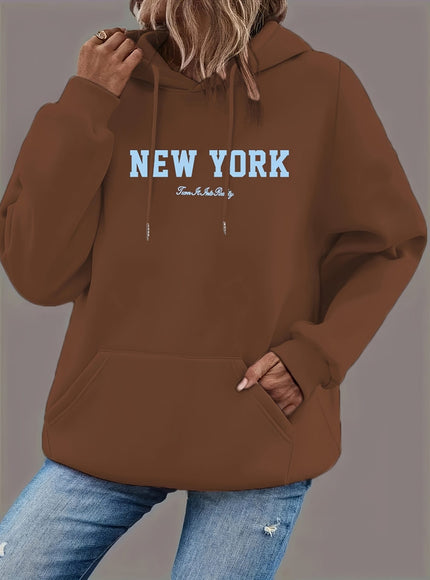 jkthpu-45 Plus Size Hooded Sweatshirt, Loose-Fitting Women'S Hoodie, Printed