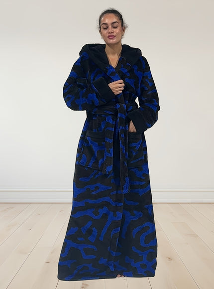 KissICON Plus Size Leopard Print Hooded Dressing Gown – 8 Colours