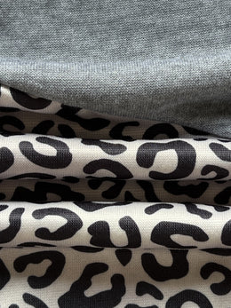 jkthpu-45 Plus Size Leopard Print Hoodie - Ultra-Comfortable Casual