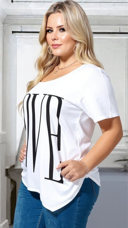 KissICON Plus Size LOVE Tee