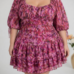 KissICON Dresses Plus Size Pink Frill Maxi Dress – Sleeveless Summer Style | KissICON
