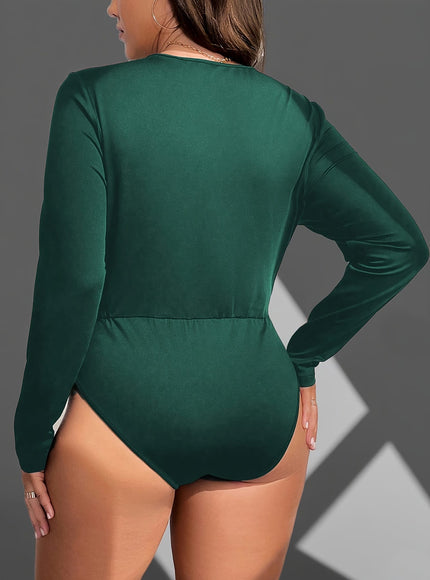 jkthpu-45 Plus Size, Plus Size Bodycon Bodysuit with Beaded
