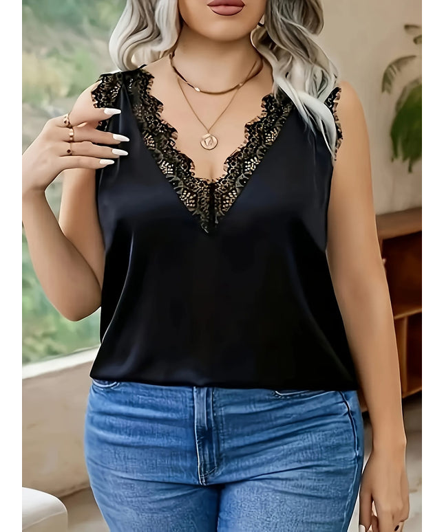 KissICON Plus Size, Plus Size Casual New Elegant Contrast