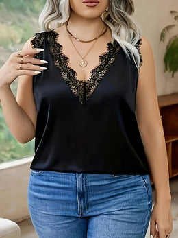 KissICON Plus Size, Plus Size Casual New Elegant Contrast