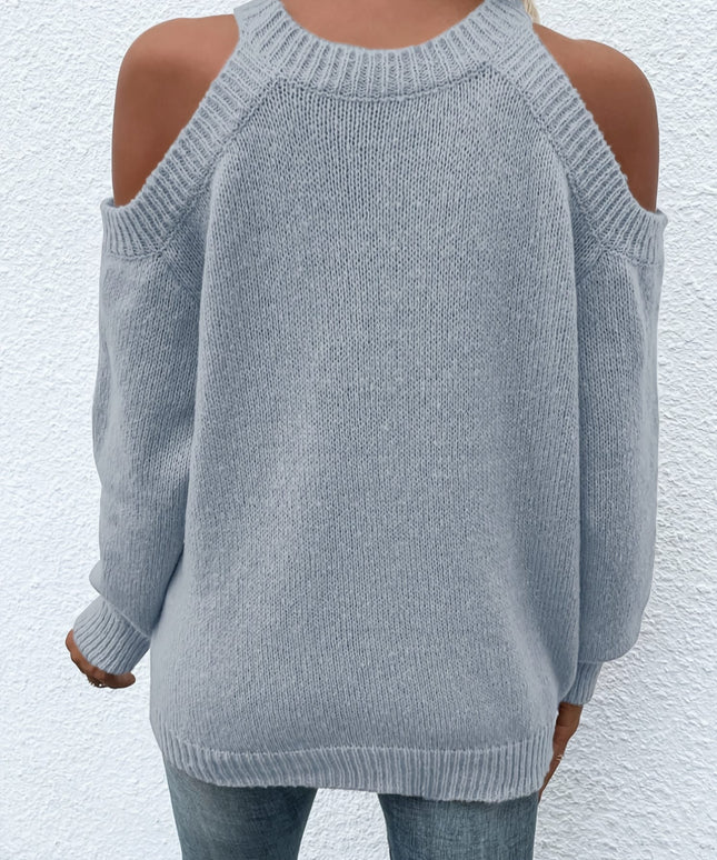 KissICON Plus Size, Plus Size Chic Off-Shoulder Women's Sweater