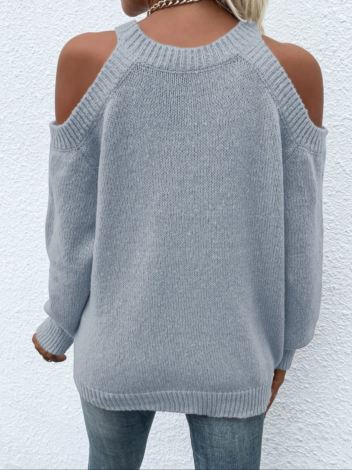 KissICON Plus Size, Plus Size Chic Off-Shoulder Women's Sweater