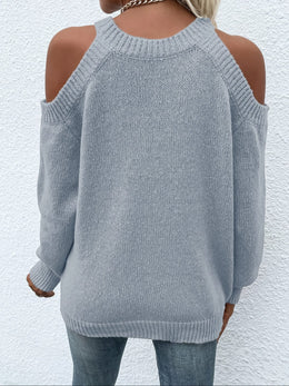 KissICON Plus Size, Plus Size Chic Off-Shoulder Women's Sweater