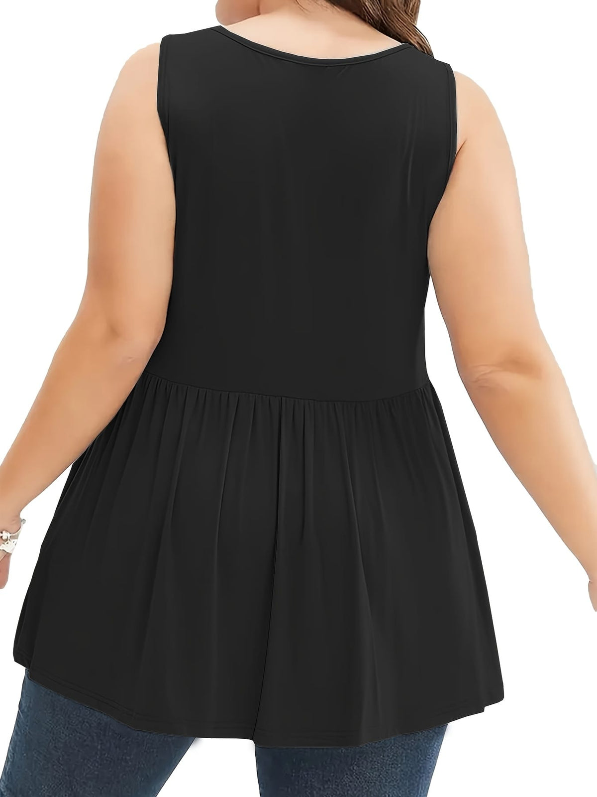 KissICON Plus Size, Plus Size Solid Vest, Spring/Summer Casual
