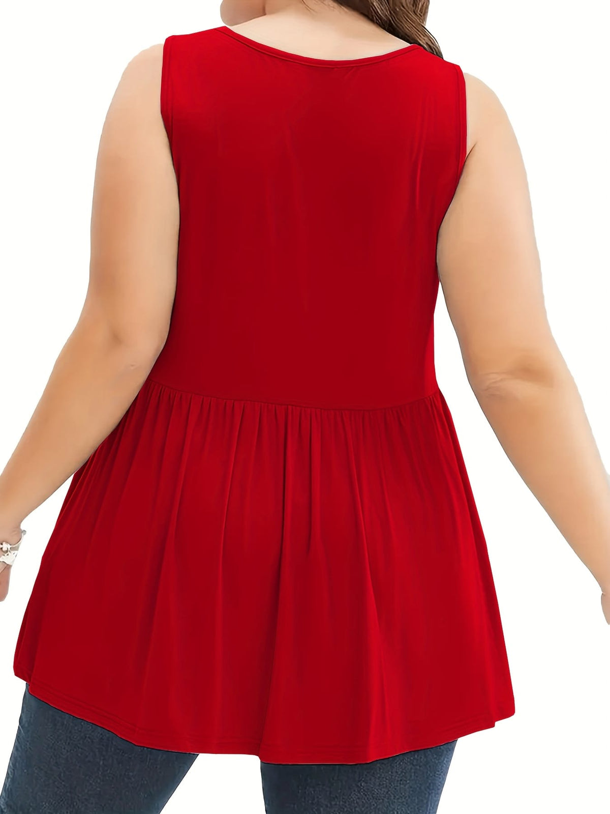 KissICON Plus Size, Plus Size Solid Vest, Spring/Summer Casual