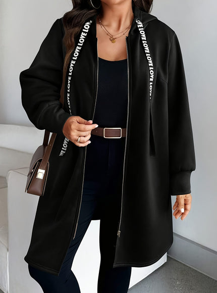 jkthpu-45 Plus Size - Plus Size Women'S Casual Hooded