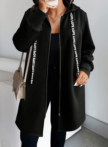 jkthpu-45 Plus Size - Plus Size Women'S Casual Hooded