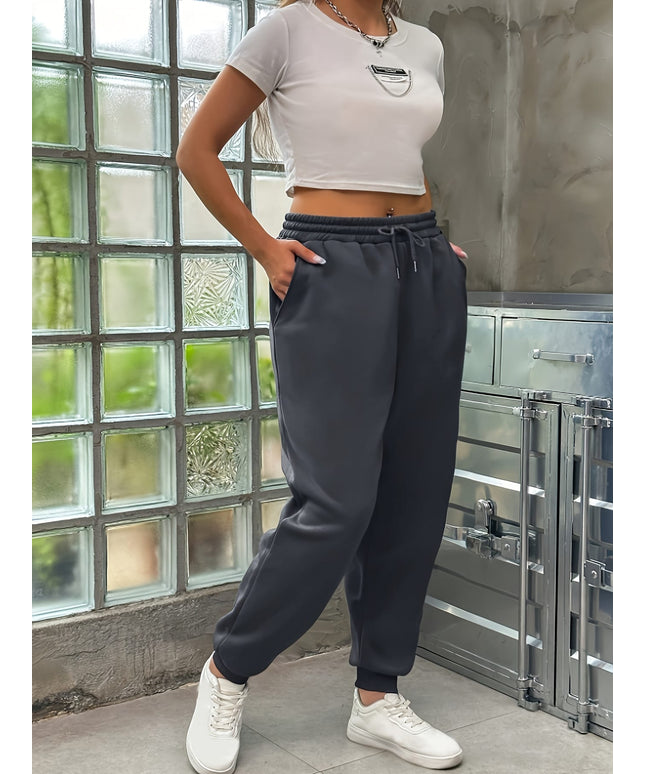 jkthpu-45 Plus Size, Plus Size Women's Casual Sweatpants, Plus