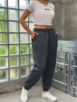 jkthpu-45 Plus Size, Plus Size Women's Casual Sweatpants, Plus