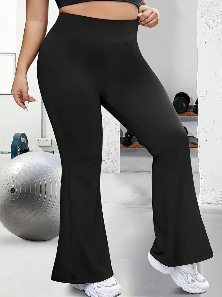Plus Size, Plus Size Women's Elegant Flared Pants