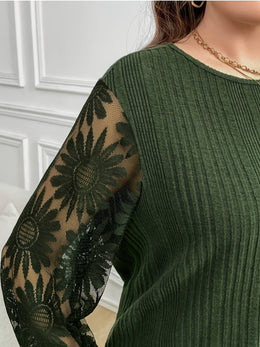 jkthpu-45 Plus Size, Plus Size Women's Elegant Long Sleeve