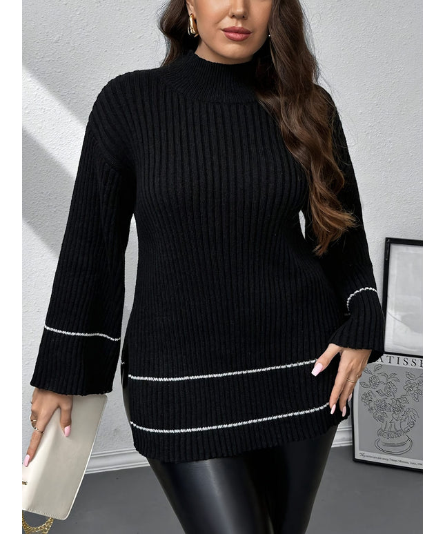jkthpu-45 Plus Size, Plus Size Women's Elegant Oversized Chunky
