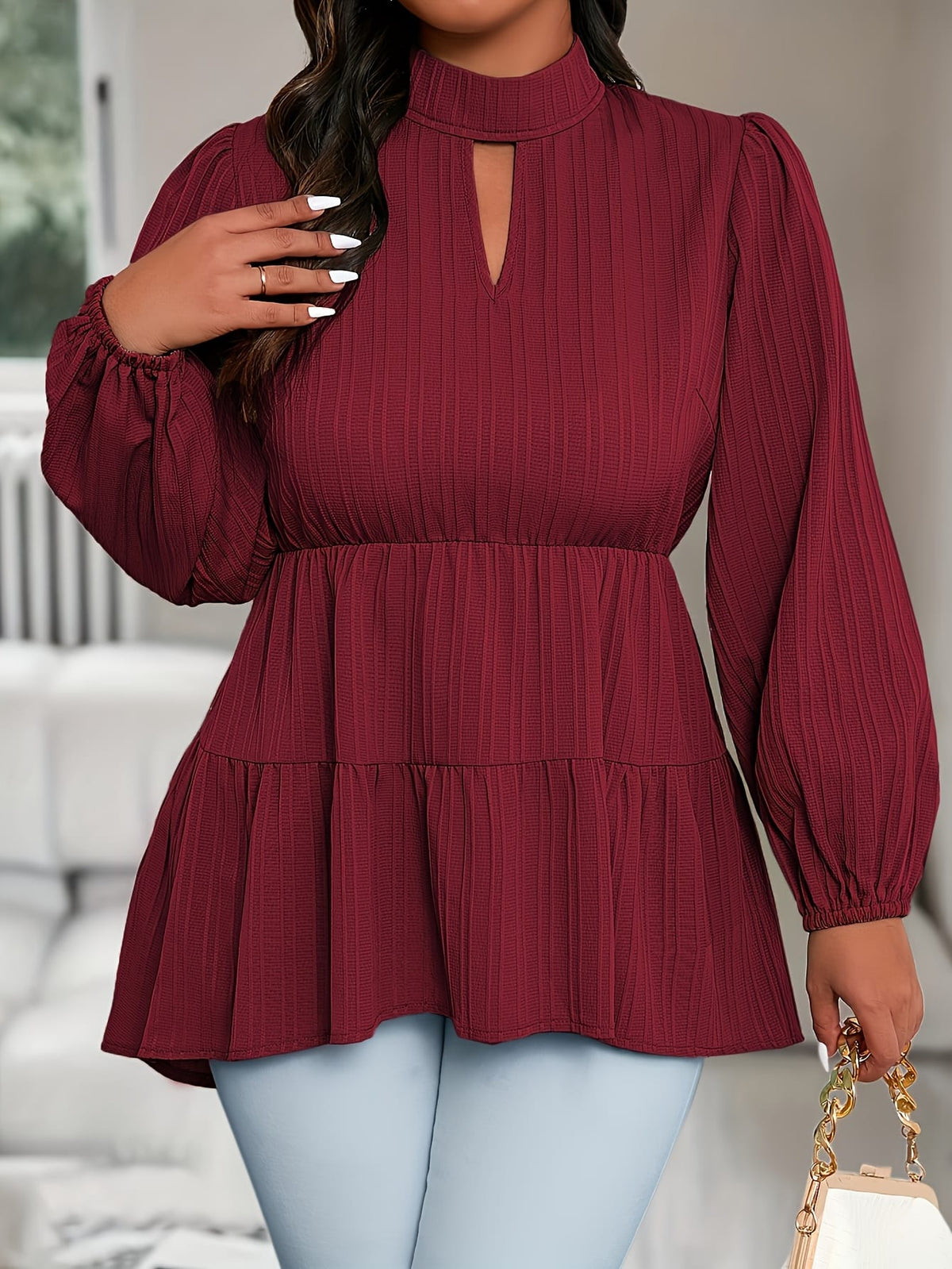 jkthpu-45 Plus Size - Plus Size Women'S Elegant Stand