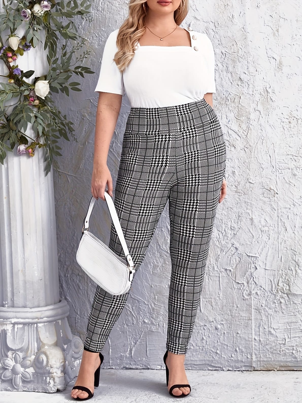 jkthpu-45 Plus Size, Plus-size Women's Fashion Casual Pantaloon