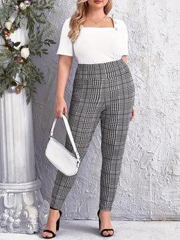 jkthpu-45 Plus Size, Plus-size Women's Fashion Casual Pantaloon