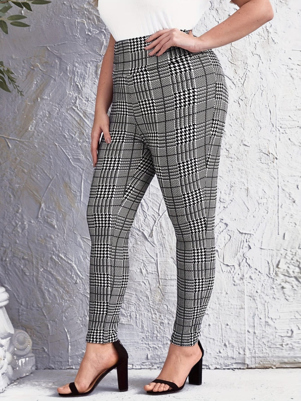 jkthpu-45 Plus Size, Plus-size Women's Fashion Casual Pantaloon