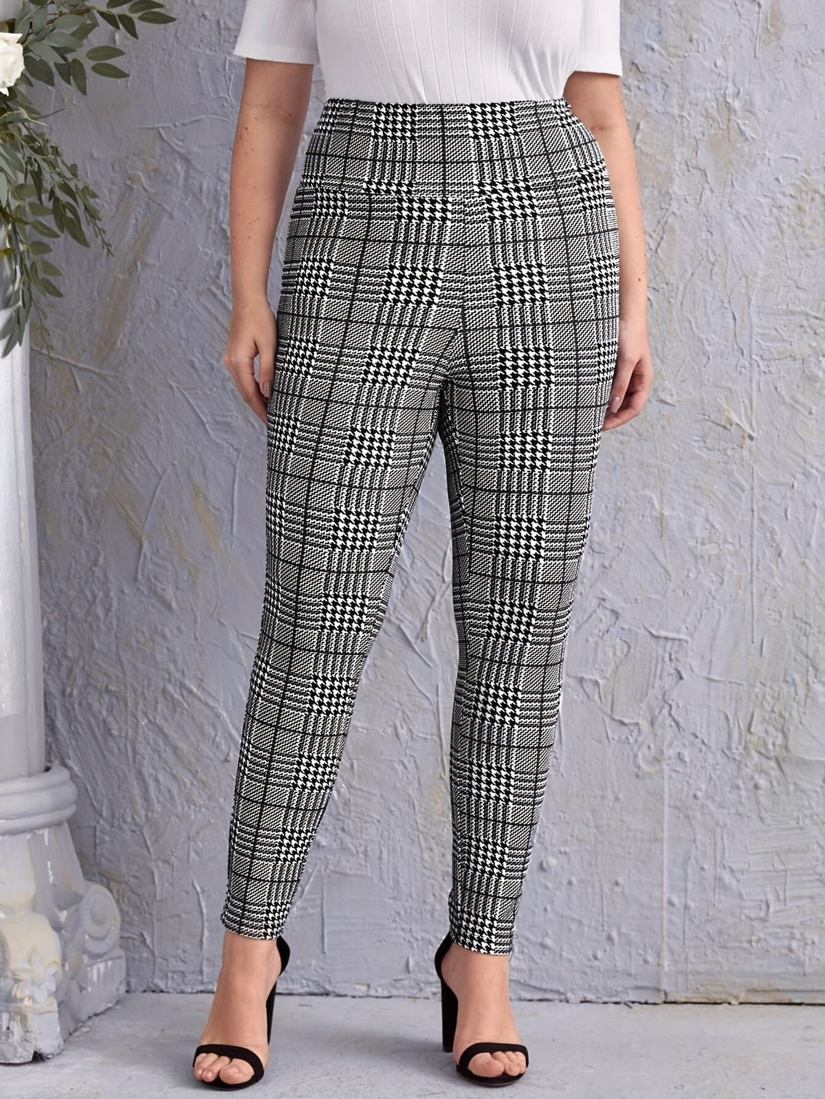 jkthpu-45 Plus Size, Plus-size Women's Fashion Casual Pantaloon