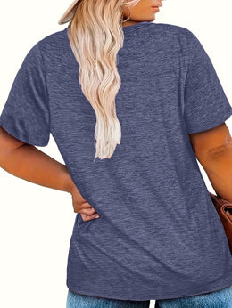 jkthpu-45 Plus Size, Plus Size Women's Fashion Letter Print