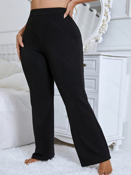 jkthpu-45 Plus Size, Plus Size Women's High-Waisted Straight Leg