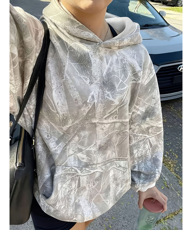 jkthpu-45 Plus Size, Plus Size Women's Oversized Hooded Sweatshirt