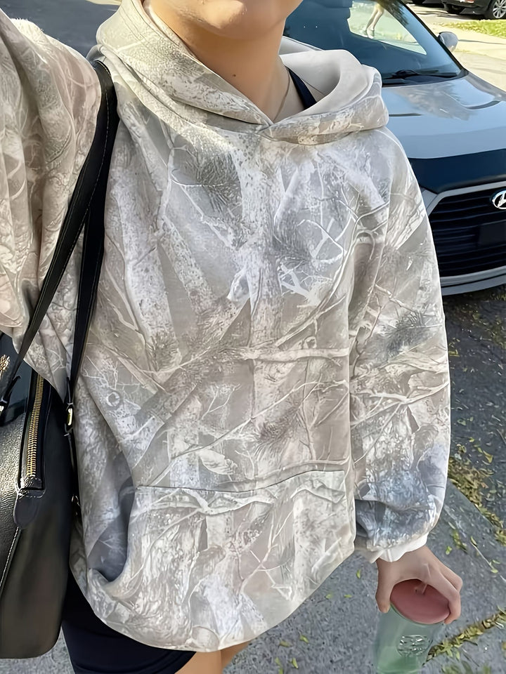 Plus Size, Plus Size Women's Oversized Hooded Sweatshirt