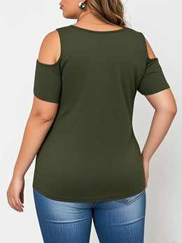 jkthpu-45 Plus Size, Plus Size Women's Rhinestone-Embellished Heart Design