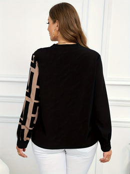KissICON Plus Size, Plus Size Women's Shirt, New Spring/Autumn Long Sleeve Blouse for Ladies